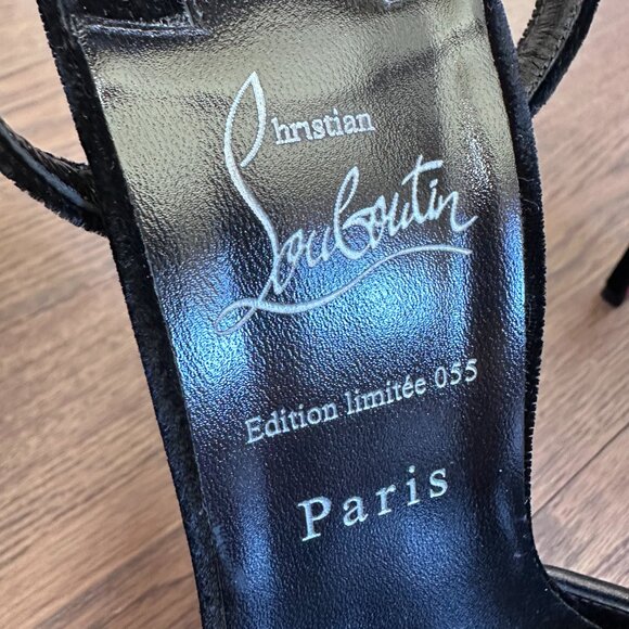 Christian Louboutin Yazeflirt Alta Sandals w/Stiletto Heel - Limited Edition 055 - Picture 3 of 13